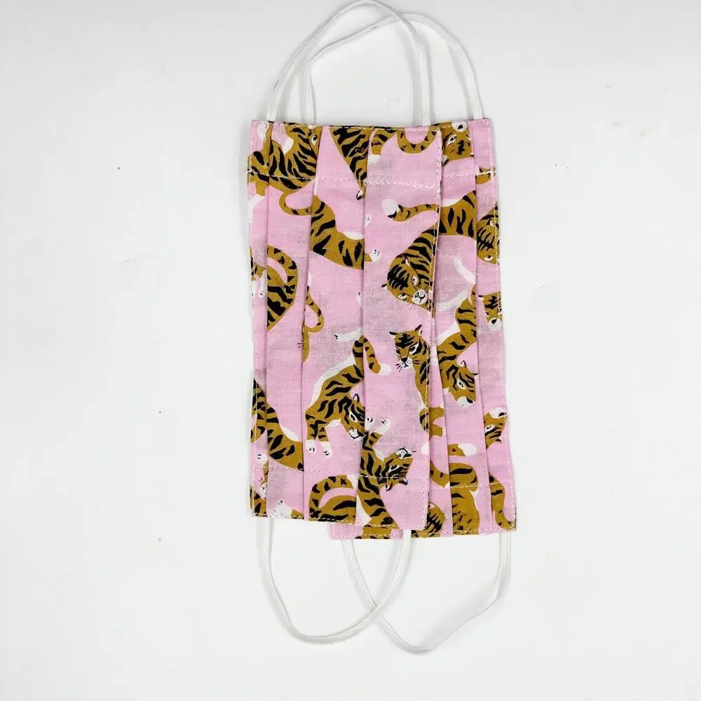Poppy & Sage Reusable Face Mask Lot of 9 NWT Cotton Tiger Leopard Animal Print